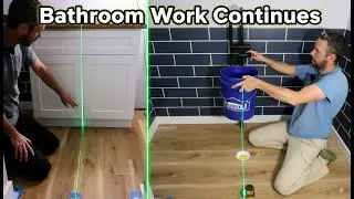 Finishing tile work, installing tub faucet and laying out fixtures // 1930's Farmhouse Reno Ep 104