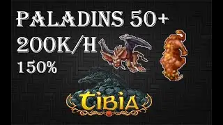 Tibia | Mutated Tigers&Bats (Temple Complex) | Paladins 50+ | 200k/h (150%)