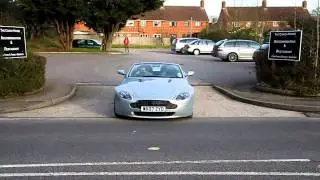 Aston Martin V8 Vantage Roadster accelerating Larini Sports Exhaust