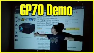 EMP series GP70 Projector for Home Theater Review Test Video