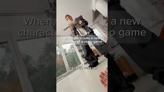 When you create a new character in a video game