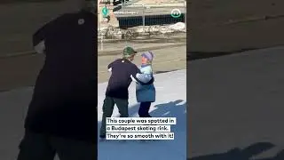 Adorable Elderly Couple Skate Together || ViralHog