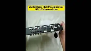 8 channels ptz cameras control NDI HX video switcher for live production .#videoswitcher#NDIswitcher