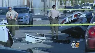 Out-Of-Control Driver In Maywood Plows Into 2 Pedestrians, 3 Cars