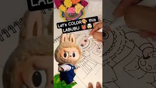 Let's Color Labubu 🎨🖌️ | #labubu #drawing #art #shorts
