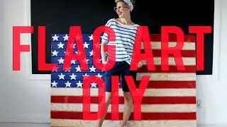 American Flag Wall Art DIY