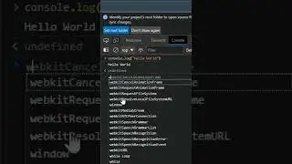 Using the console of a web browser for first time
