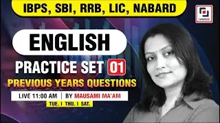 BANK PRELIMS ENGLISH Practice Set - 1 English PYQs 2026 I MAUSAMI MA'AM I Careerado