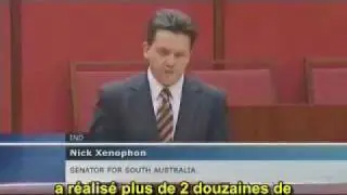 Le S&eacute;nateur Xenophon d&eacute;nonce la Scientologie - 17 novembre 2009 (1/2)