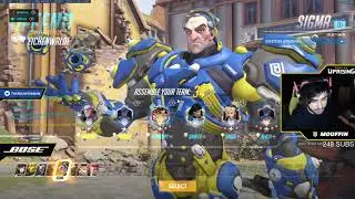 MOUFFIN PRO SIGMA! 40 ELIMS! [ OVERWATCH SEASON 19 TOP 500 ]