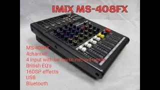 MS-408 4 channel passive audio mixer 16DSP effects