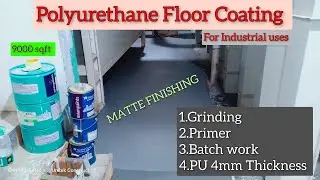 Polyurethane Flooring Solution For Industrial Flooring #puflooring #epoxyflooring