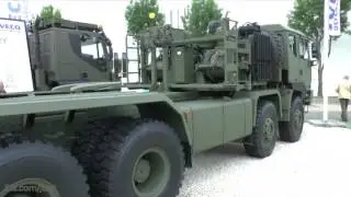 The debut of the new Iveco Defence Vehicles M1250.70T WM8x8 Heavy Equipment Transpo