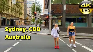 Sydney CBD Walking Tour in Summer 2022 | 4K Walking