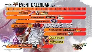 Street fighter event calendar and all free items