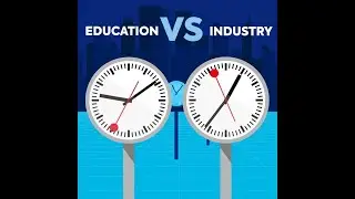 You&rsquo;re looking at the clock of industry vs the clock of education.