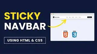 How To Create Navbar Using HTML CSS 🚀 |  Sticky Navbar With HTML & CSS | Explained in Hindi