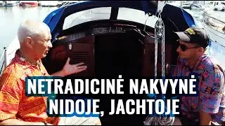 Nakvynė jachtoje ant vandens Nidoje