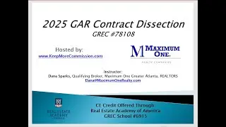 2025 GAR Contract Dissection - CE Class - Taught 2/25