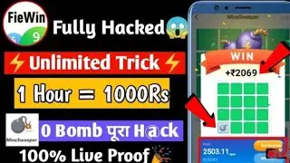 FieWin | FieWin minisweeper game winning trick | New earning application | FieWin unlimited trick