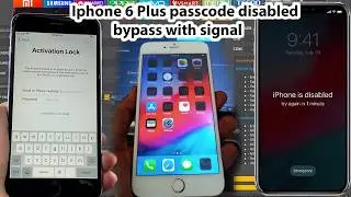 Iphone 6 Plus passcode disabled bypass with signal by unlocktool iphone icloud remove tool
