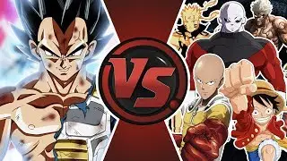 ULTRA INSTINCT VEGETA vs THE WORLD (Ultra Instinct Vegeta vs Jiren, Saitama, Luffy Naruto) Animation
