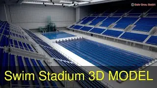 3D Model of Swim Stadium Review