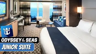 Odyssey of the Seas | Junior Suite Full Walkthrough Tour & Review 4K