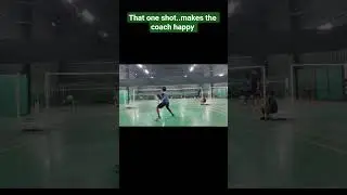 That one shot..makes coach happy #badminton #badmintolovers #bwf