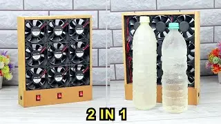 😎❄️2 IN 1 Powerful Air Cooler Fan | How to Make a Powerful Desk Fan with 12V CPU Fan | DIY Table Fan