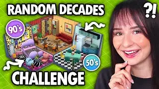 Every room is a RANDOM DECADE build challenge in The Sims 4