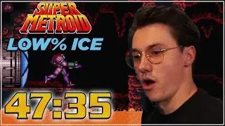 [WORLD RECORD] Super Metroid Low% Ice in 47:35!!