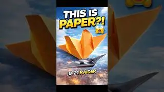 Paper Plane That Looks Real ✈️ #papercrafts #viral #aviation