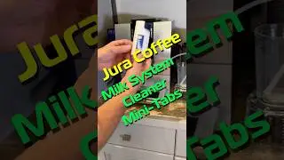 Using Jura Coffee Machine Milk System Mini Cleaner Tabs