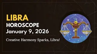 Daily LIBRA Horoscope (January 9, 2026) ♎️ 🌟 Creative Harmony Sparks, Libra!