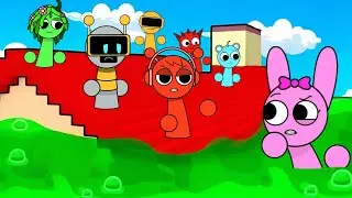 Sprunki Pinki & Fun Bot & Oren & Vineria Played Acid Escape in ROBLOX 