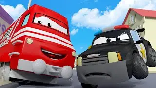 Troy o Trem -. Tyler está jogando beisebol por toda a Cidade do Carro - Desenhos animados de trem
