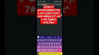 I kill autocorrect
