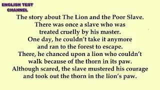 Short Stories in English - The Lion and the Poor Slave