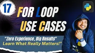 #17 Python For Loop Use Cases | By Rohit Tyagi | CodersIndia | #python #pythonprogramming #python