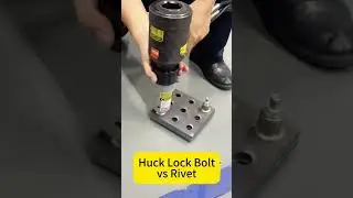 Huck Lock Bolt vs Rivet Lock Bolt, Magna Lock,  . Huck Bolts Ring Groove Rivets Riveting Tool
