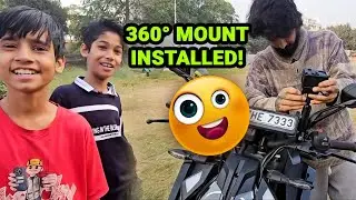 My New 360&deg; Bike Handle Mount Test Ride | Epic POV + Cute Kids Reaction ❤️📷 #bikelover #duke390 