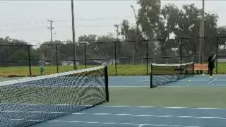 Live on the court this morning!