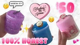 $50 BlushingBB Famous Slime Shop REVIEW! ✨ASMR | 100% HONEST!