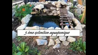 3 ème extension du bassin aquaponique