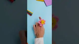 🌸 DIY Flower Ring Using Simple Materials #shorts #diyforkids