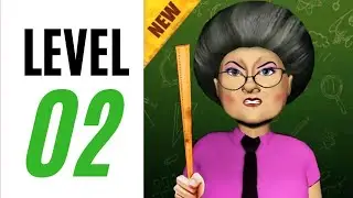 High School Teacher: Scary Evil Teacher Revenge 3D - LEVEL 2 Gameplay