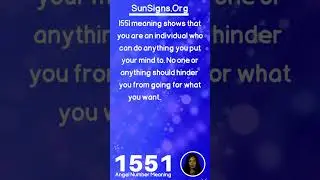 Meaning Of Angel Number 1551 | SunSigns.Org | #shorts #angelnumbers