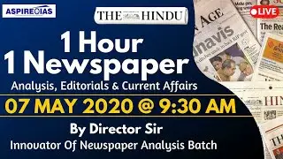 Current Affairs Booster 7th May The Hindu & Indian Express