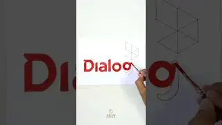 How to draw Dialog logo || Wie zeichnet man || como dibujar